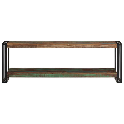 Mobile Porta TV 120x30x40 cm in Legno Massello di Recupero - homemem39