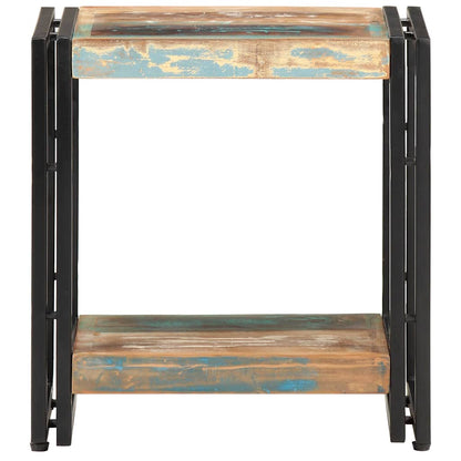 Tavolino Laterale 40x30x40 cm in Legno Massello di Recupero