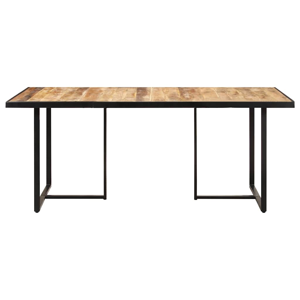 Tavolo da Pranzo 160 cm in Legno Massello di Mango Grezzo