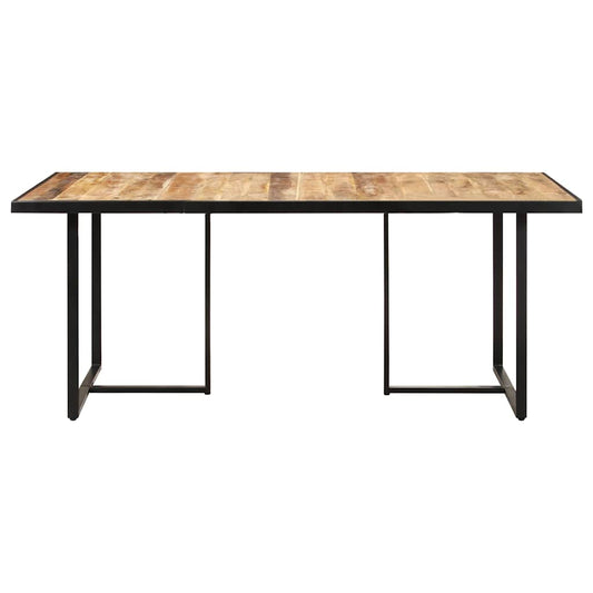 Tavolo da Pranzo 160 cm in Legno Massello di Mango Grezzo