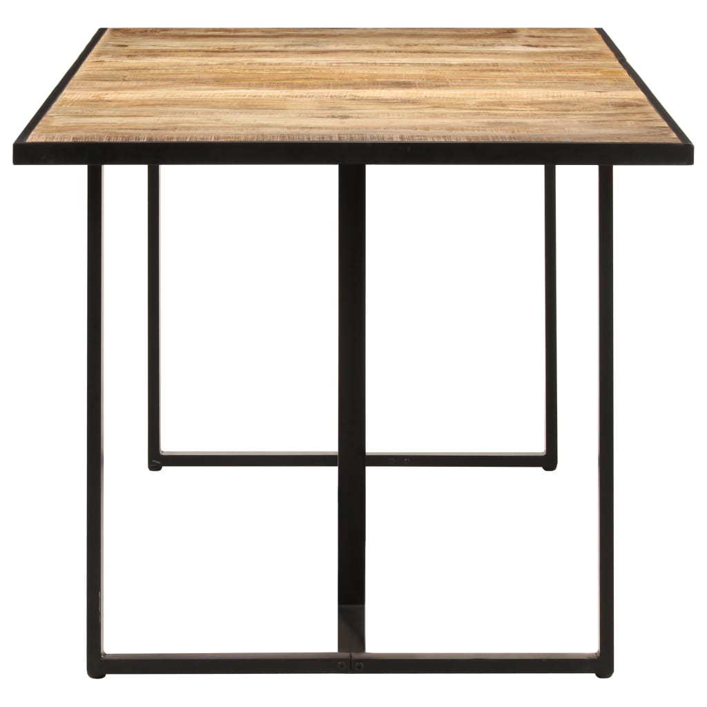 Tavolo da Pranzo 160 cm in Legno Massello di Mango Grezzo