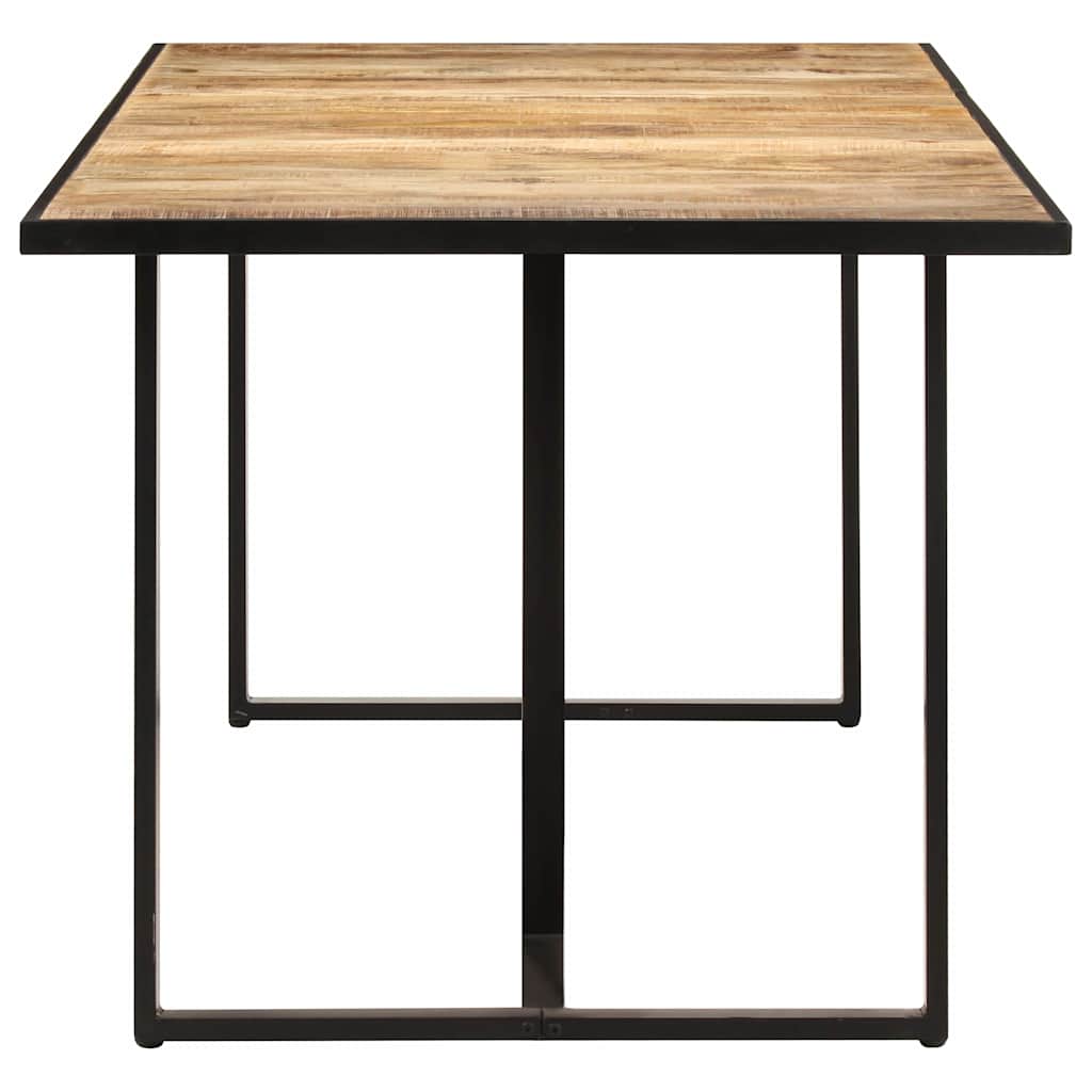 Tavolo da Pranzo 160 cm in Legno Massello di Mango Grezzo
