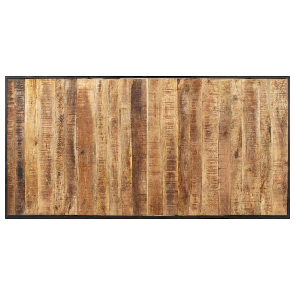 Tavolo da Pranzo 160 cm in Legno Massello di Mango Grezzo