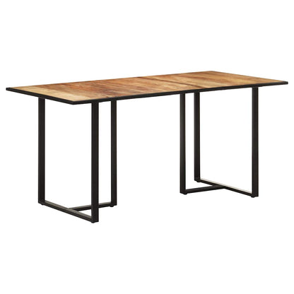 Tavolo da Pranzo 160 cm in Legno Massello di Mango Grezzo