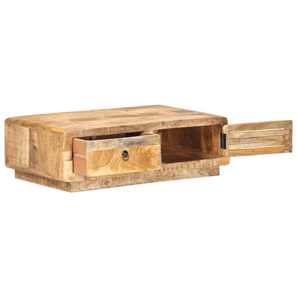 Tavolino da Salotto 90x60x29 cm in Legno di Mango Grezzo | homemem39