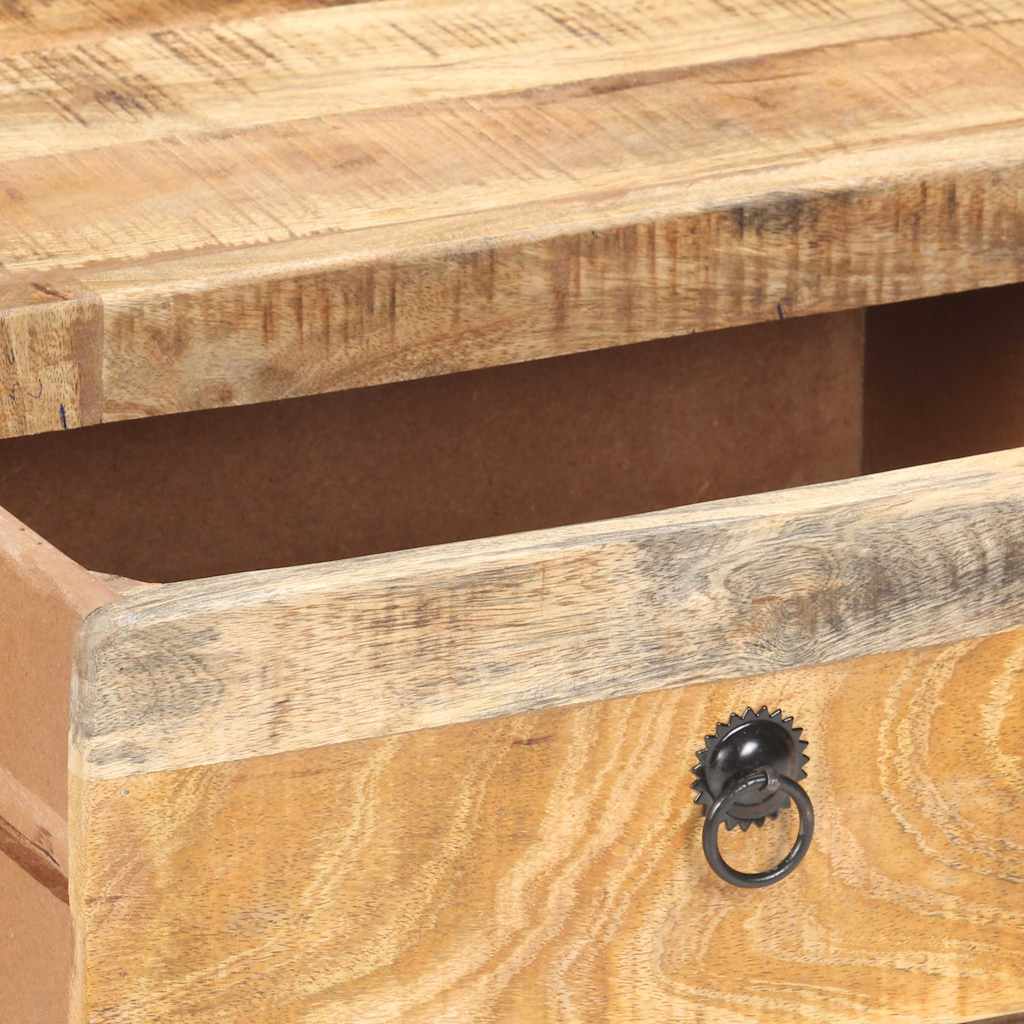 Tavolino da Salotto 90x60x29 cm in Legno di Mango Grezzo