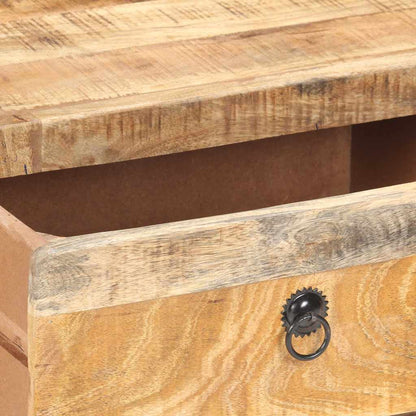 Tavolino da Salotto 90x60x29 cm in Legno di Mango Grezzo
