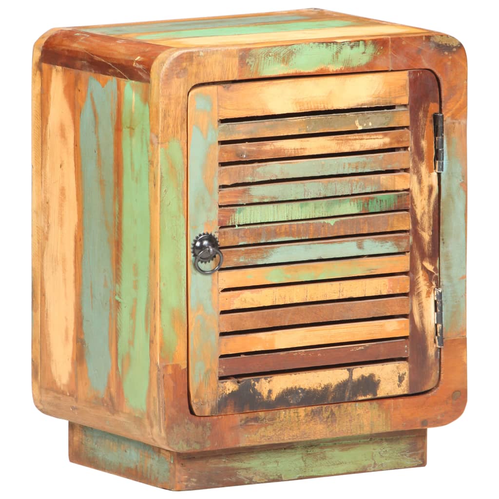 Comodino 40x30x50 cm in Legno Massello di Recupero - homemem39