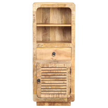 Credenza Alta 45x32x110 cm in Legno Massello di Mango Grezzo