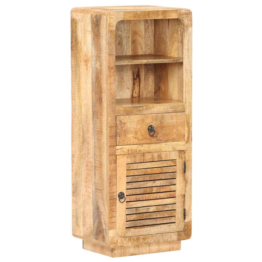 Credenza Alta 45x32x110 cm in Legno Massello di Mango Grezzo | homemem39