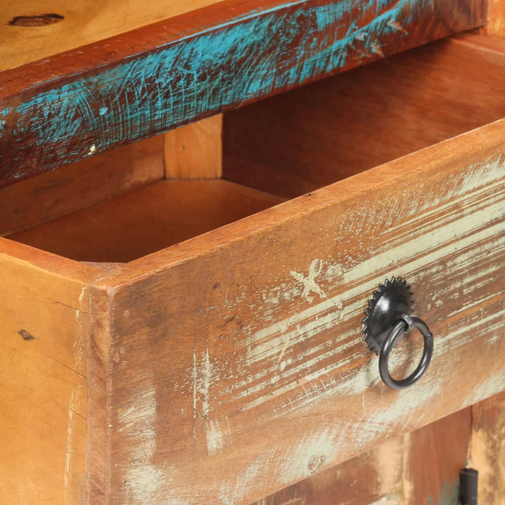Credenza Alta 45x32x110 cm in Legno Massello di Recupero | homemem39