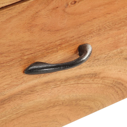 Credenza 110x30x75 cm in Legno Massello di Acacia - homemem39