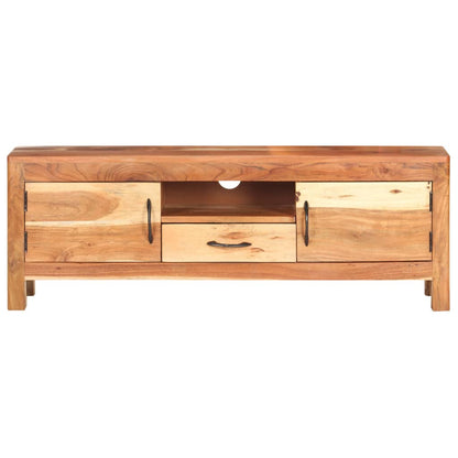 Mobile Porta TV 116x30x40 cm in Legno Massello di Acacia - homemem39