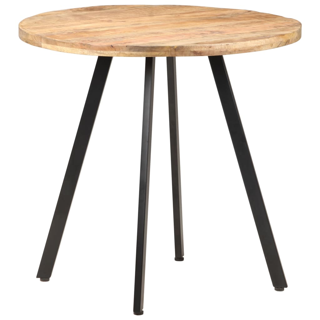 Tavolo da Pranzo 80 cm in Legno di Mango Grezzo | homemem39
