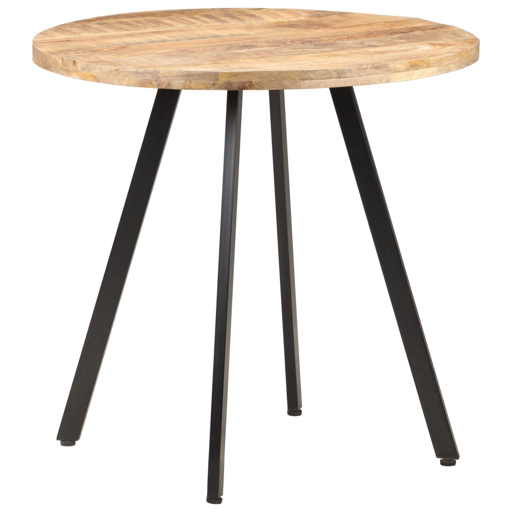 Tavolo da Pranzo 80 cm in Legno di Mango Grezzo | homemem39