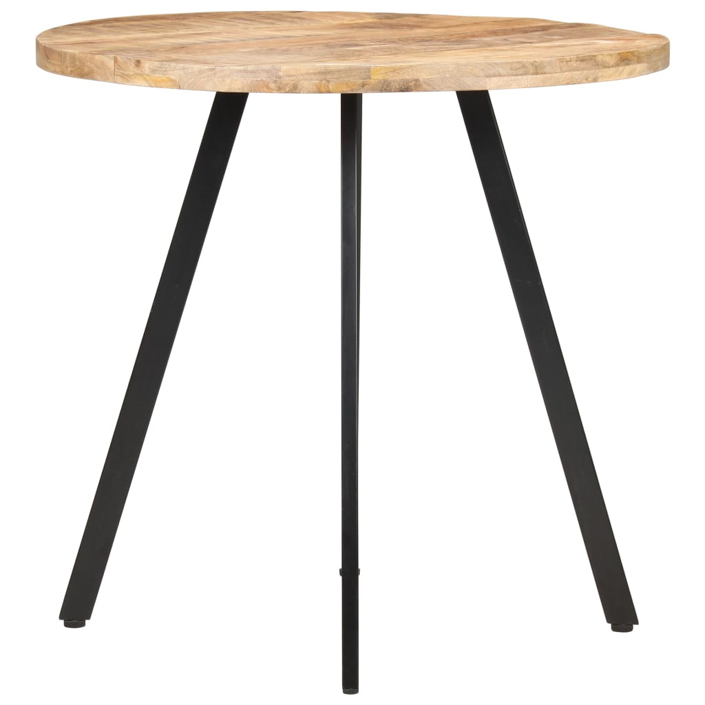 Tavolo da Pranzo 80 cm in Legno di Mango Grezzo | homemem39