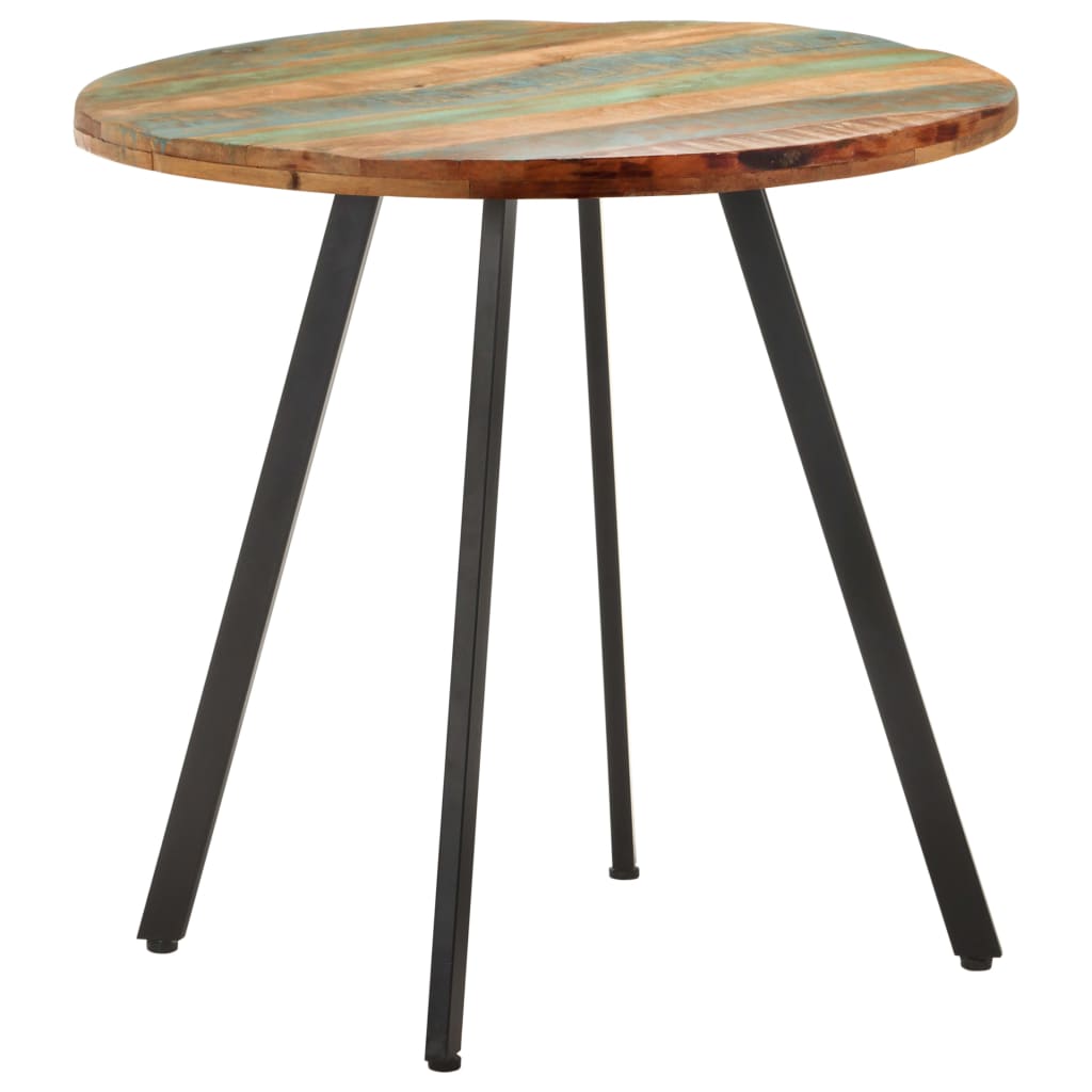 Tavolo da Pranzo 80 cm in Legno Massello di Recupero | homemem39