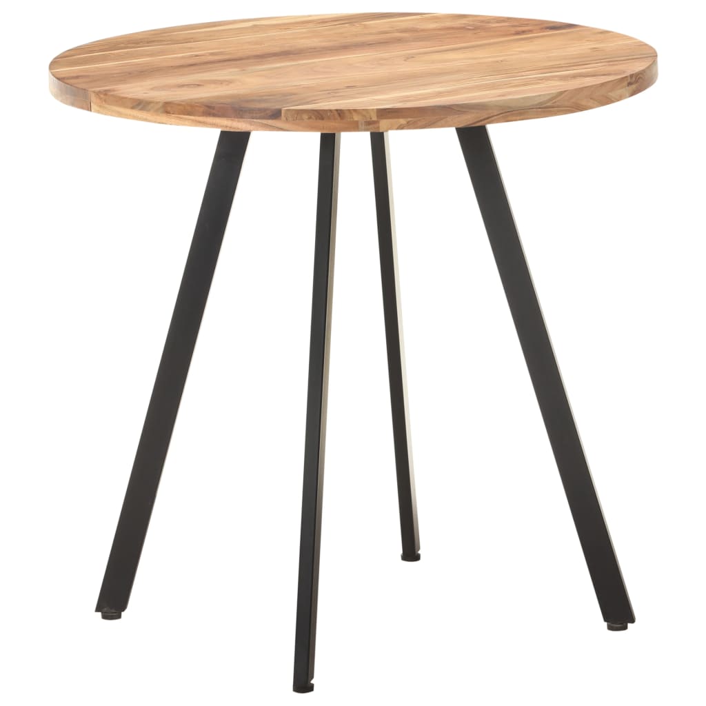 Tavolo da Pranzo 80 cm in Legno Massello di Acacia | homemem39