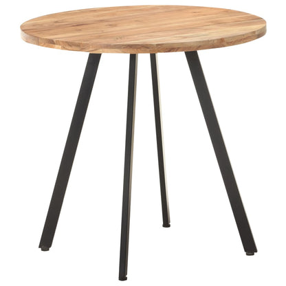 Tavolo da Pranzo 80 cm in Legno Massello di Acacia | homemem39