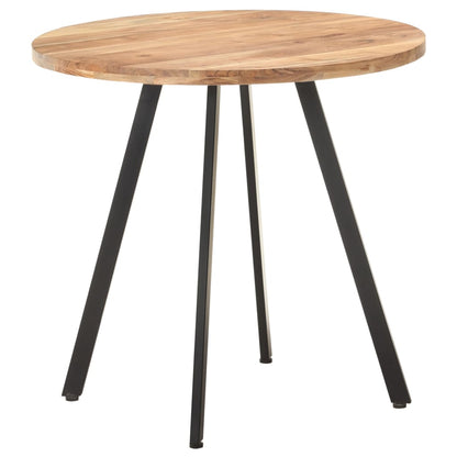 Tavolo da Pranzo 80 cm in Legno Massello di Acacia | homemem39