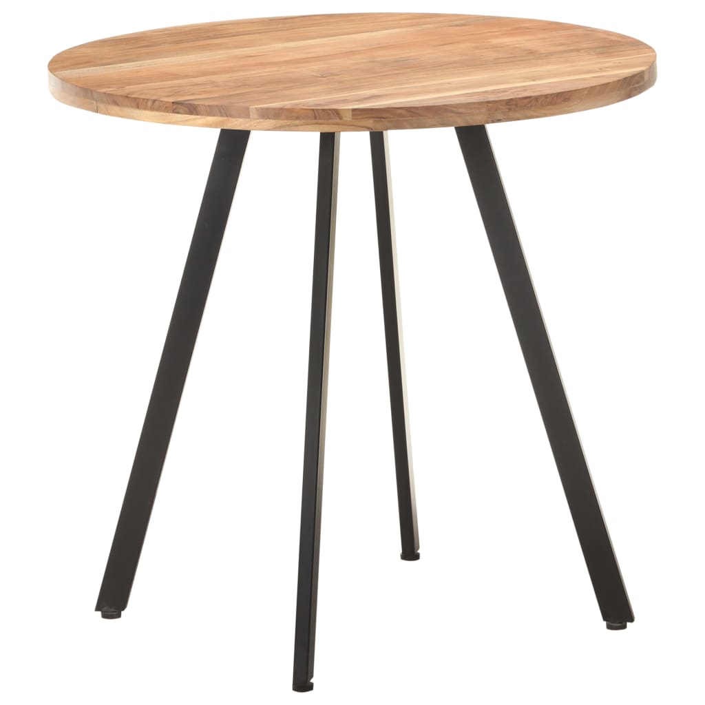 Tavolo da Pranzo 80 cm in Legno Massello di Acacia | homemem39