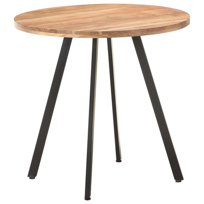 Tavolo da Pranzo 80 cm in Legno Massello di Acacia | homemem39