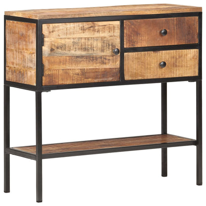 Credenza 85x30x80 cm in Legno Massello di Mango Grezzo - homemem39