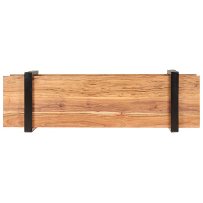 Mobile Porta TV 130x40x40 cm in Legno Massello di Acacia - homemem39