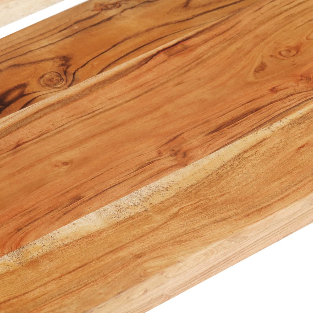 Mobile Porta TV 130x40x40 cm in Legno Massello di Acacia - homemem39