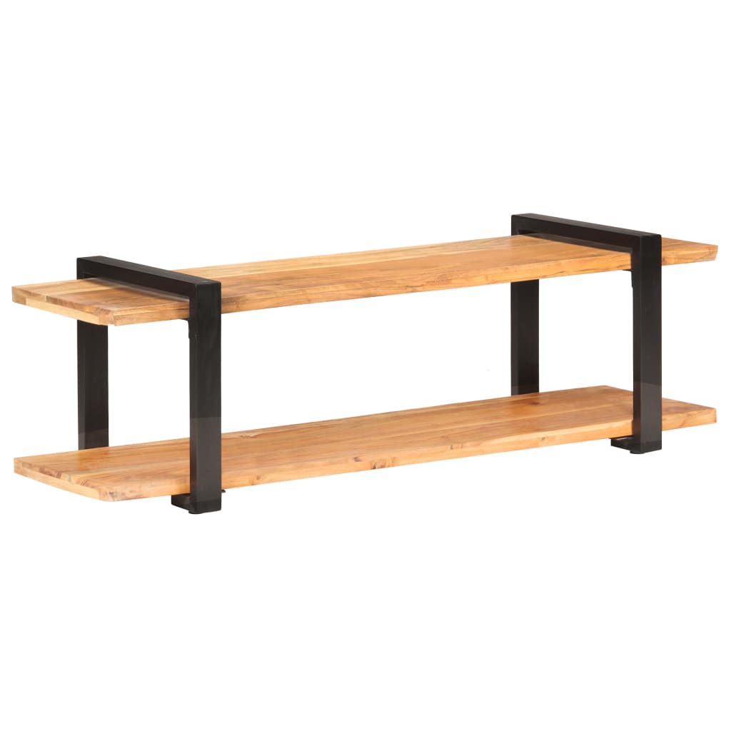 Mobile Porta TV 130x40x40 cm in Legno Massello di Acacia - homemem39