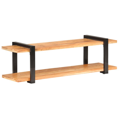 Mobile Porta TV 130x40x40 cm in Legno Massello di Acacia - homemem39
