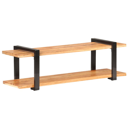 Mobile Porta TV 130x40x40 cm in Legno Massello di Acacia - homemem39