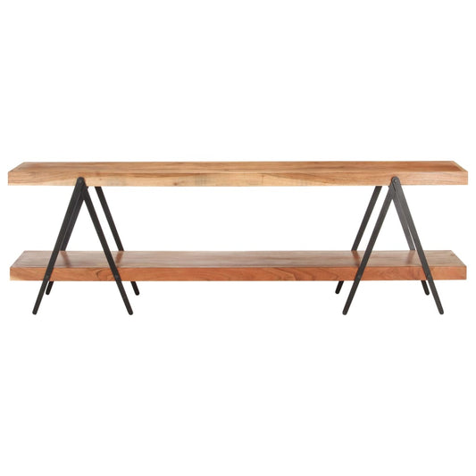 Mobile Porta TV 160x40x50 cm in Legno Massello di Acacia - homemem39