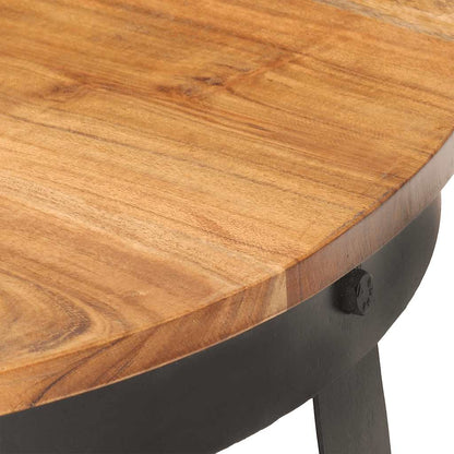 Tavolino da Salotto Ø68x43 cm in Legno Massello di Acacia | homemem39