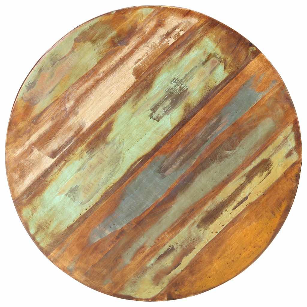 Tavolino da Salotto Ø68x43 cm in Legno Massello di Recupero | homemem39