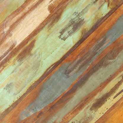 Tavolino da Salotto Ø68x43 cm in Legno Massello di Recupero | homemem39