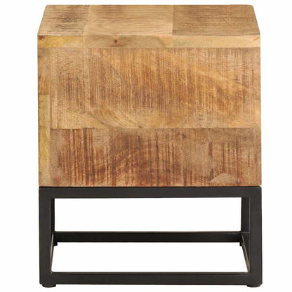 Tavolino 30x30x33 cm in Legno di Mango Grezzo