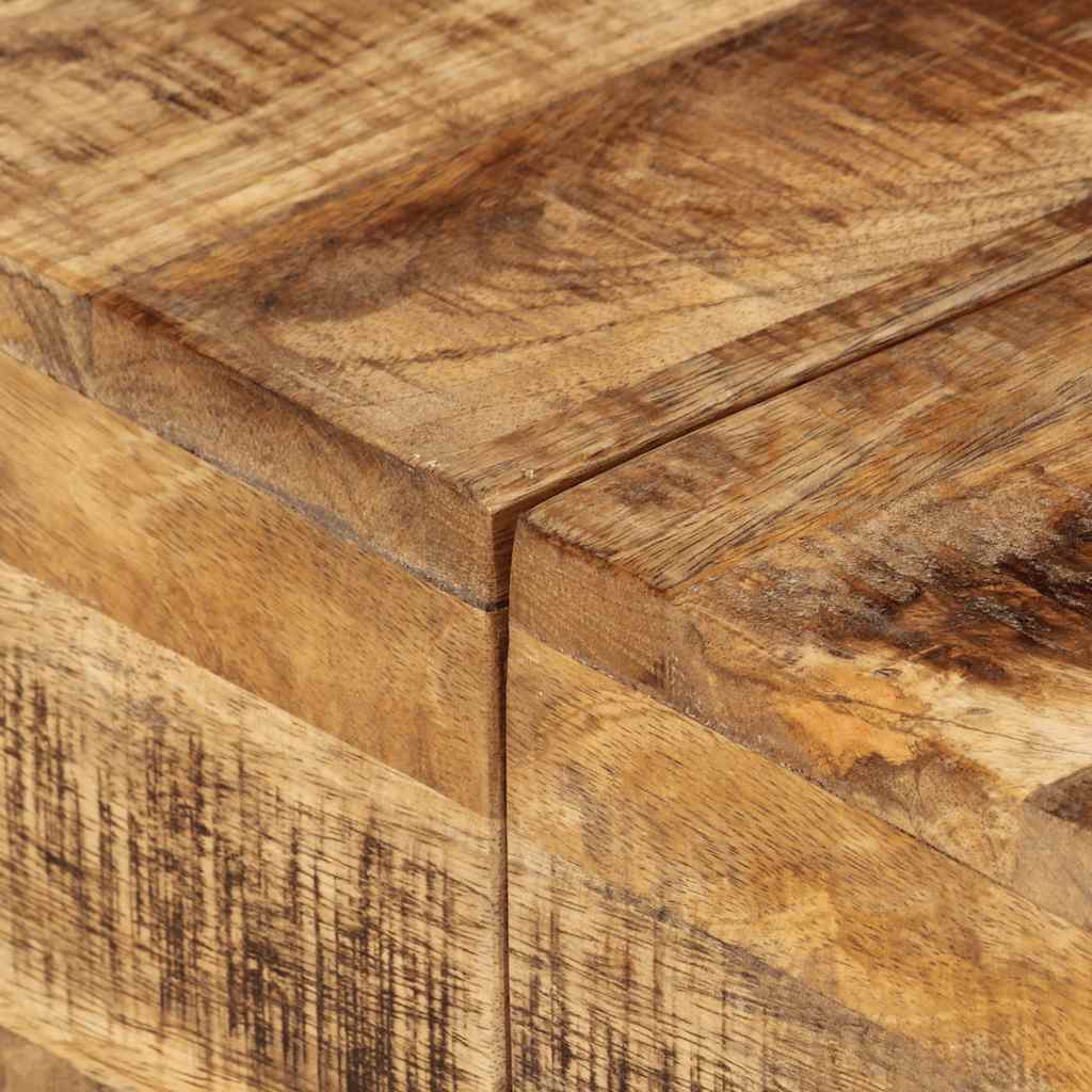 Tavolino da Salotto 68x68x41 cm in Legno di Mango Grezzo | homemem39