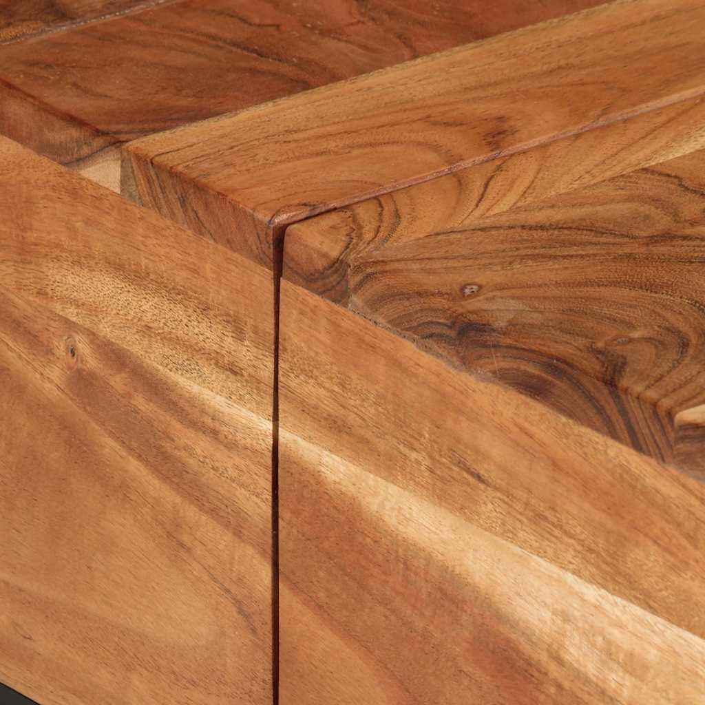Tavolino da Salotto 68x68x41 cm in Legno Massello di Acacia | homemem39