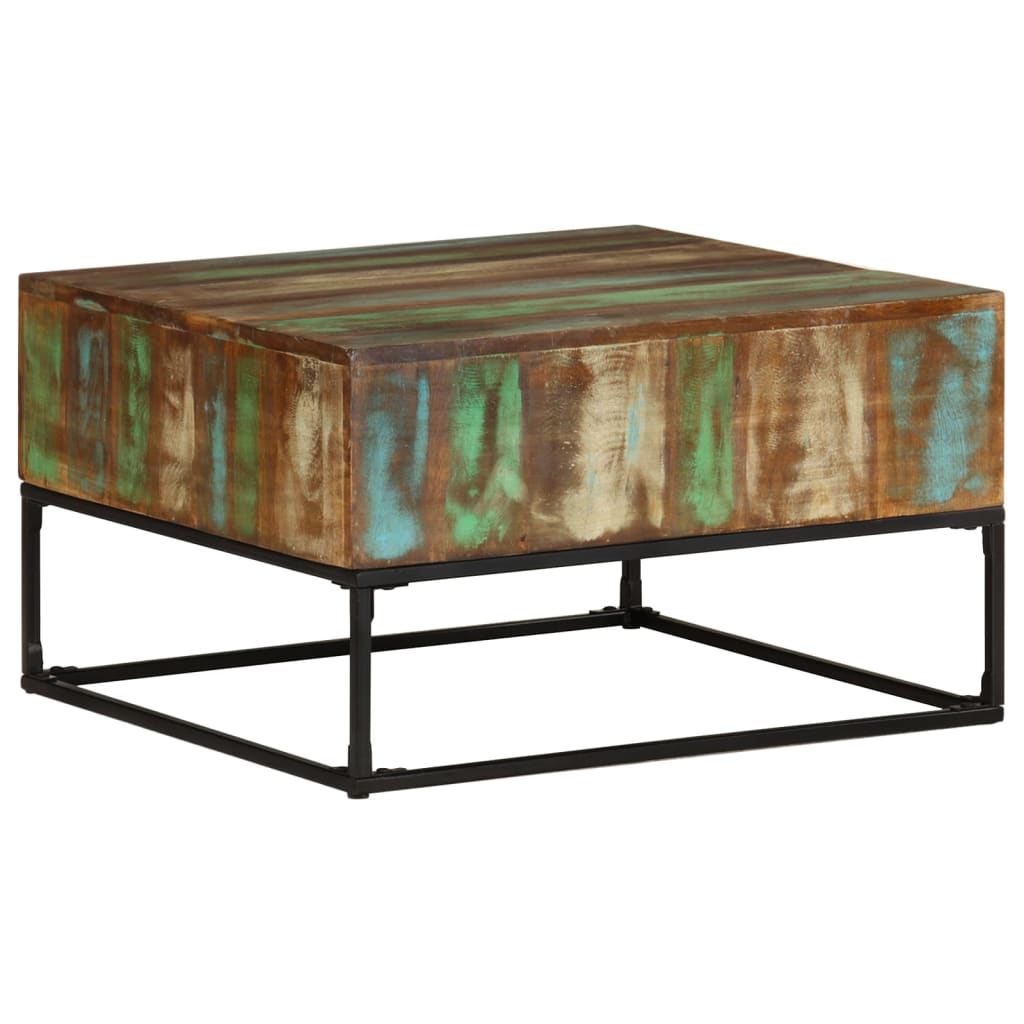 Tavolino da Salotto 68x68x41 cm in Legno Massello di Recupero | homemem39