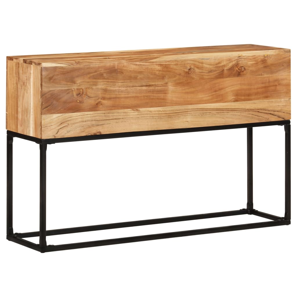 Tavolo Consolle 120x30x75 cm in Legno Massello di Acacia | homemem39