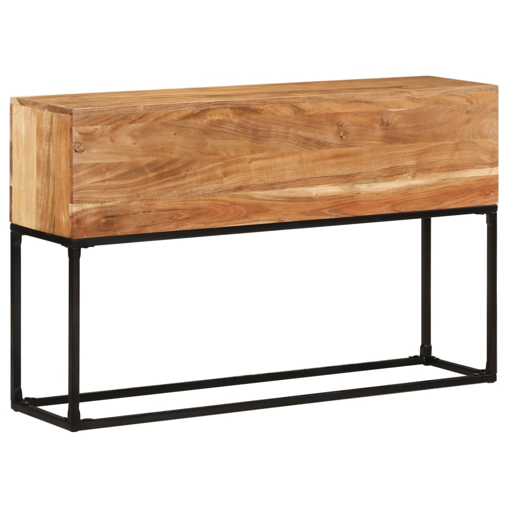 Tavolo Consolle 120x30x75 cm in Legno Massello di Acacia | homemem39