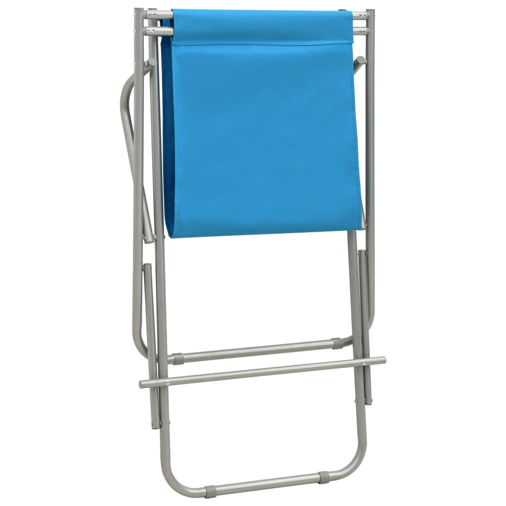 Sedie a Dondolo 2 pz in Acciaio Blu | homemem39