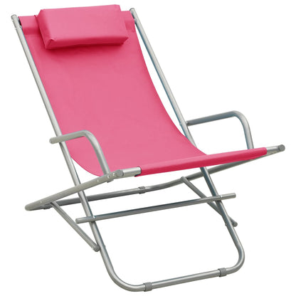 Rocking Chairs 2 pcs in Pink Steel