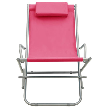 Rocking Chairs 2 pcs in Pink Steel