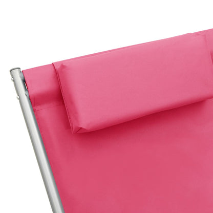 Rocking Chairs 2 pcs in Pink Steel