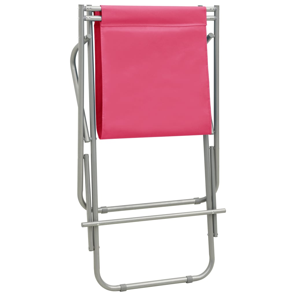 Sedie a Dondolo 2 pz in Acciaio Rosa | homemem39