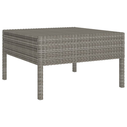 Set Divani da Giardino 3 pz con Cuscini in Polyrattan Grigio | homemem39