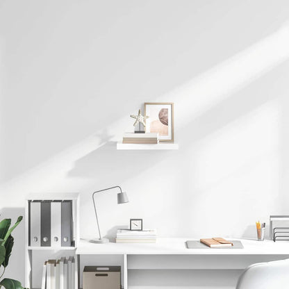 Scaffale a Parete Bianco Lucido 40x23,5x3,8 cm in MDF | homemem39