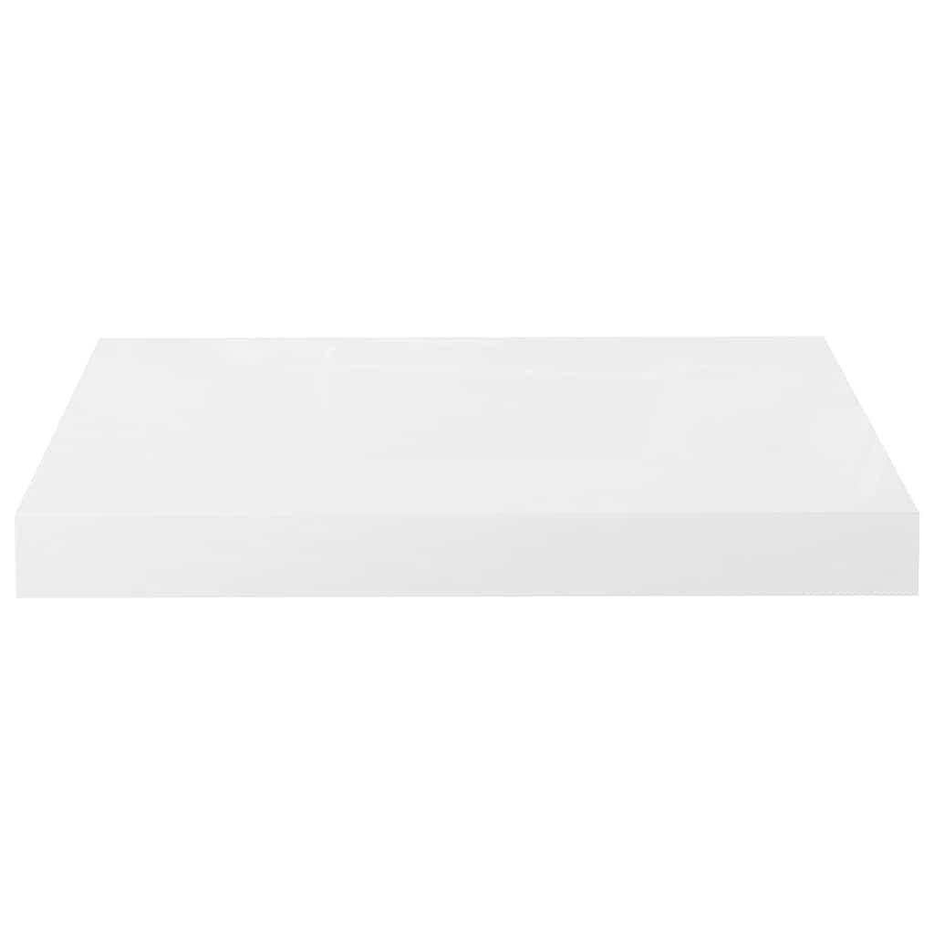 Scaffali a Parete 4 pz Bianco Lucido 40x23,5x3,8 cm in MDF